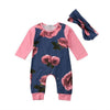 Baby Girls Flower Jumpsuit Outfit Clothes Bump baby and beyond