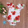 Load image into Gallery viewer, Baby Girls Romper Flower Backless Jumpsuit Bump baby and beyond