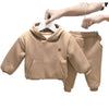 Load image into Gallery viewer, Baby Girls Sweatershirt Velvet Shirt Outfit Bump baby and beyond