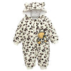 Baby Rompers Cute Cow Hooded Jumpsuit Bump baby and beyond
