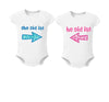 Load image into Gallery viewer, Baby Twin Milk Bottle Bodysuit Bump baby and beyond