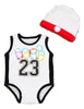 Beanie Newborn Letter Jersey Romper Bump baby and beyond