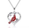 Load image into Gallery viewer, Cardinal Parrot Moon Pendant Necklace Bump baby and beyond