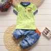 Load image into Gallery viewer, Casual Boys Sets Short Sleeve Denim Jeans Bump baby and beyond