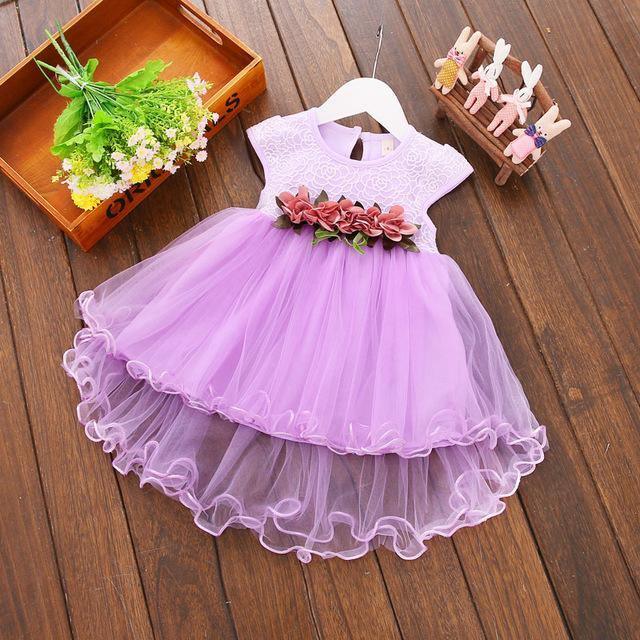 Cute Baby Girls Party Summer Floral Dress Bump baby and beyond