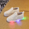 Load image into Gallery viewer, Fashionable Leather Girls Bling Led Sneakers Shoes Bump baby and beyond