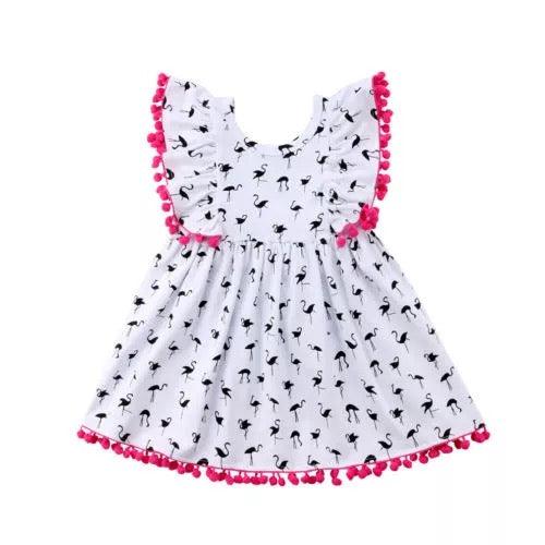 Girls Flamingo Princess Party Pageant Dress Bump baby and beyond