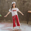 Girls T Shirt Tops Sweatpants Sport Suit Clothes Bump baby and beyond