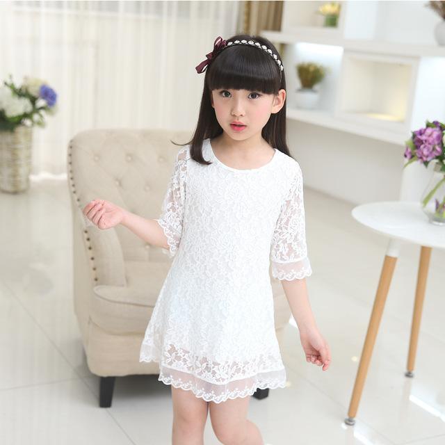 Girls White Lace Dress Clothes Bump baby and beyond