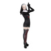 Load image into Gallery viewer, Halloween Nun Religious Bodysuit Women Costume Bump baby and beyond