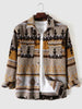 Load image into Gallery viewer, Men’s Tribal Geometric Blend Wool Warm Shirt