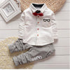 Load image into Gallery viewer, Kid Boys Sport suits Bowtie Shirt Pants Outfit Bump baby and beyond