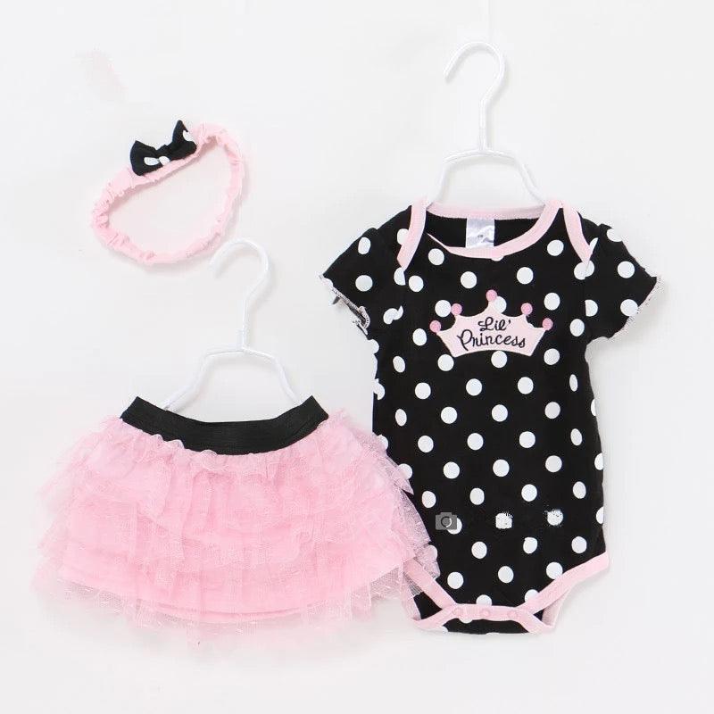 Little Princess Romper Skirt Headband Outfit Bump baby and beyond