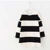 Load image into Gallery viewer, Long Sleeve Striped Black White Teenage Girls Dress Bump baby and beyond