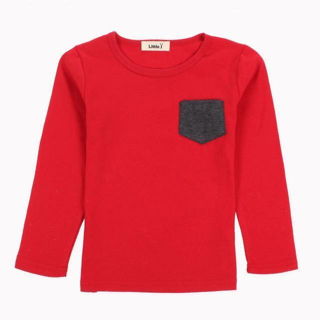 Long Sleeve T Shirt Candy O Neck Tee Tops Boy Girl Clothes Bump baby and beyond