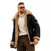 Load image into Gallery viewer, Men Winter Fur Collar Leather Jacket Bump baby and beyond