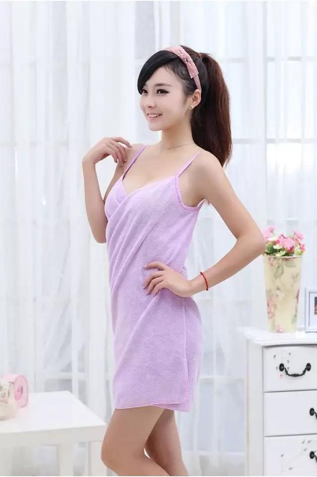 Multi-functional Towel Women Bath Robes Wearable Towel Dress Bump baby and beyond
