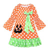 New Girl Polka Dot Pumpkin Halloween Dress Costume Bump baby and beyond