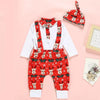Load image into Gallery viewer, Newborn Baby Boy Girl Tops Strap Hats Outfit Clothes Bump baby and beyond
