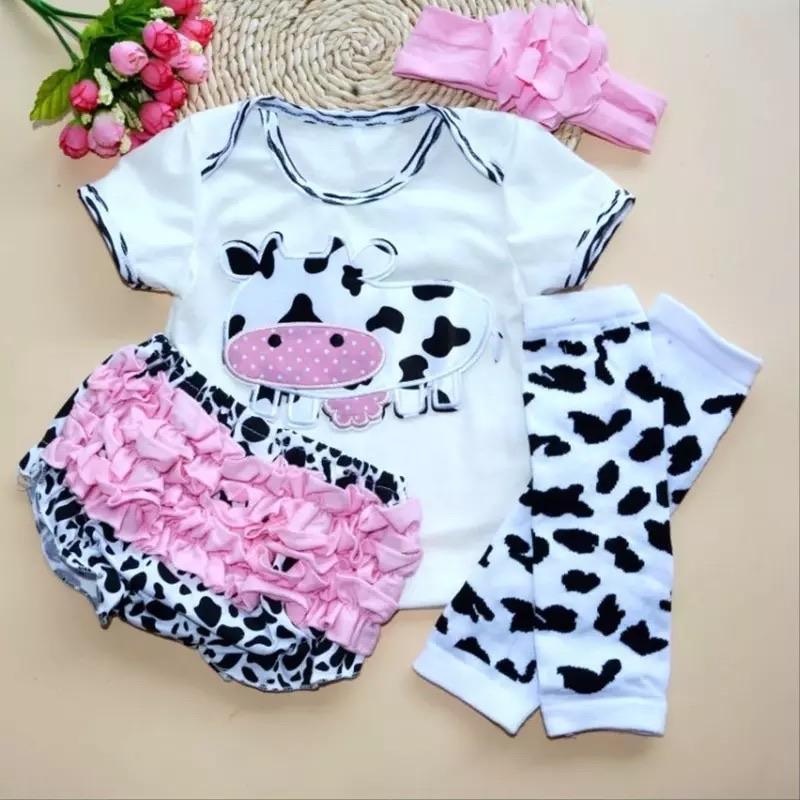 Newborn Baby Girls Ruffles Floral Bodysuit+ headband Outfit Bump baby and beyond