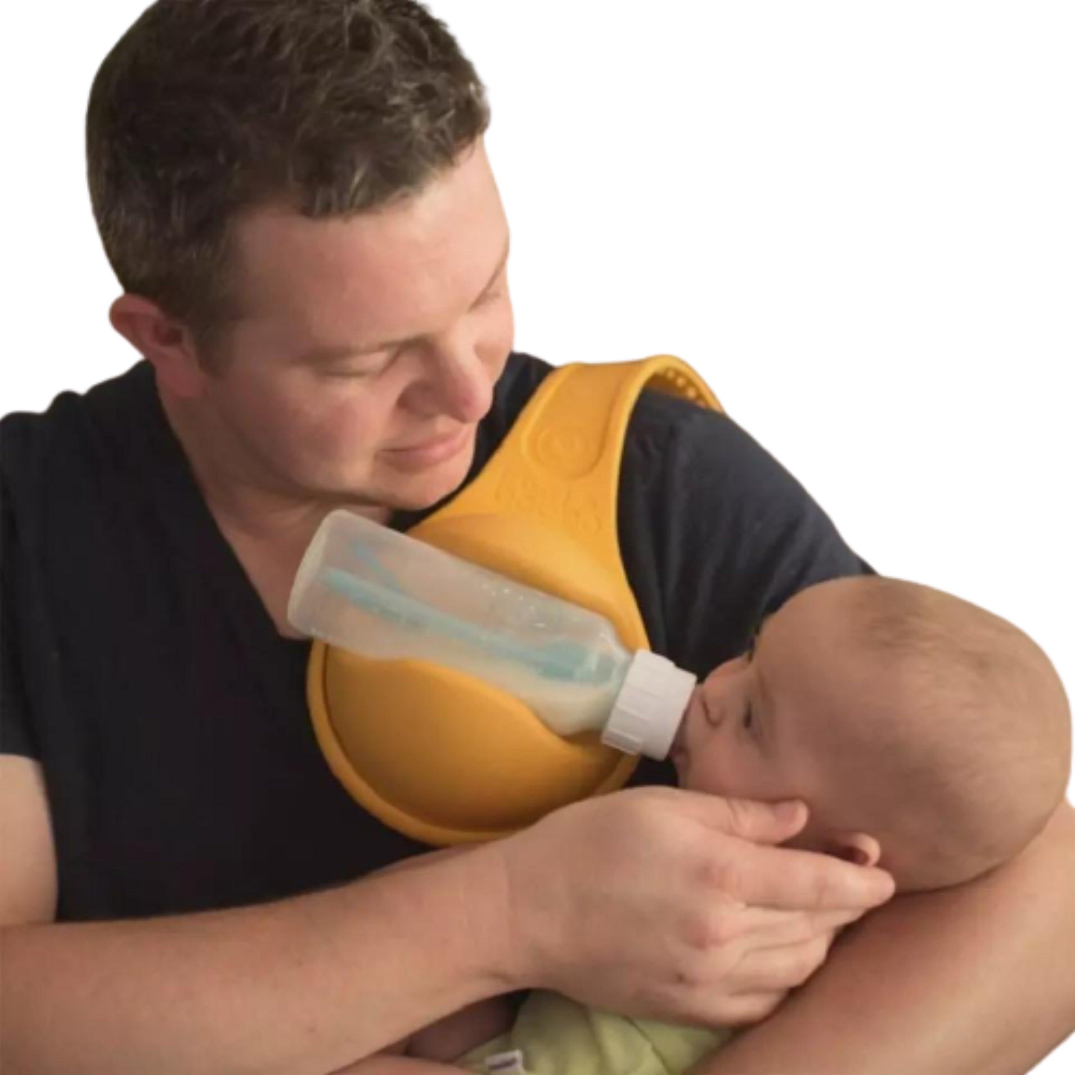 Newborn Baby Hand Free Bottle Holder Strap Feeding Bump baby and beyond