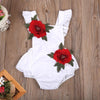 Newborn Girl Backless Embroidery Jumpsuit Bump baby and beyond