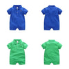 Load image into Gallery viewer, Newborn boys baby gentlemen polo romper clothes Bump baby and beyond