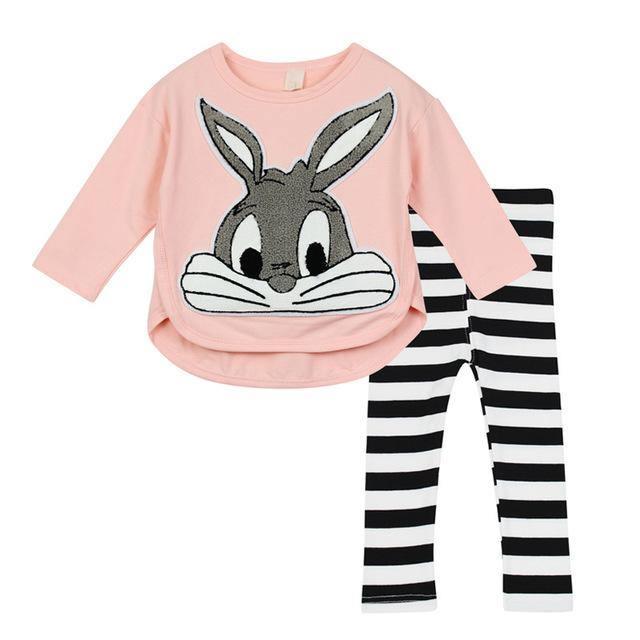 Princess Rabbit Sweater Stripe Pant Suit Outfit Bump baby and beyond