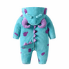 Load image into Gallery viewer, Baby Dinosaur Fluffy Hooded Romper Snowsuit