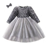 Load image into Gallery viewer, Girls Sequin Birthday Party Casual Dress