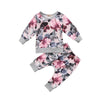 Load image into Gallery viewer, Sets Baby Girl Floral Outerwear Top Pant Outfit Clothes Bump baby and beyond