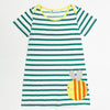Load image into Gallery viewer, Short Sleeve Striped Rabbit Sunflower Embroidered Dress Bump baby and beyond