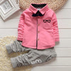 Load image into Gallery viewer, Spring kids boys button letter bow suit jacket +pants clothes Bump baby and beyond