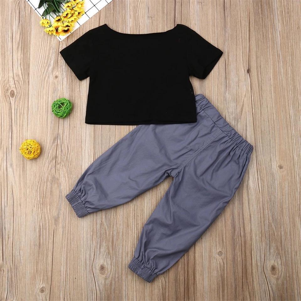 Summer Baby Kid Style Tops Long Pant Outfit Bump baby and beyond