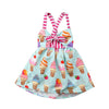 Toddler Babies Girl Sleeveless Ice Cream Strap Dress Bump baby and beyond