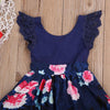 Load image into Gallery viewer, Toddler Girls Sleeveless Flower Floral Dress Bump baby and beyond