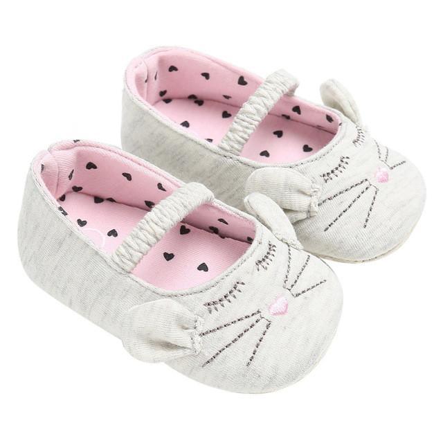 Toddler Girls Soft Cat Pattern Shoes Bump baby and beyond