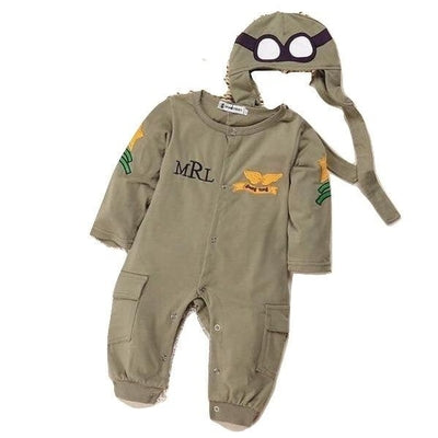 Baby Boy Airforce Beanie kostuum Halloween kleding