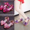 Load image into Gallery viewer, Princess Girls Beautiful Butterfly Flower Glitter High Heels Shoes
