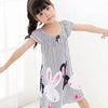 Cute Kid Girls Nightgown Bohemian Knitted Short Striped Clothes