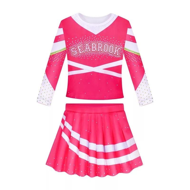 New Zombies 3 Cheerleader Addison Halloween Cosplay Costume Pink